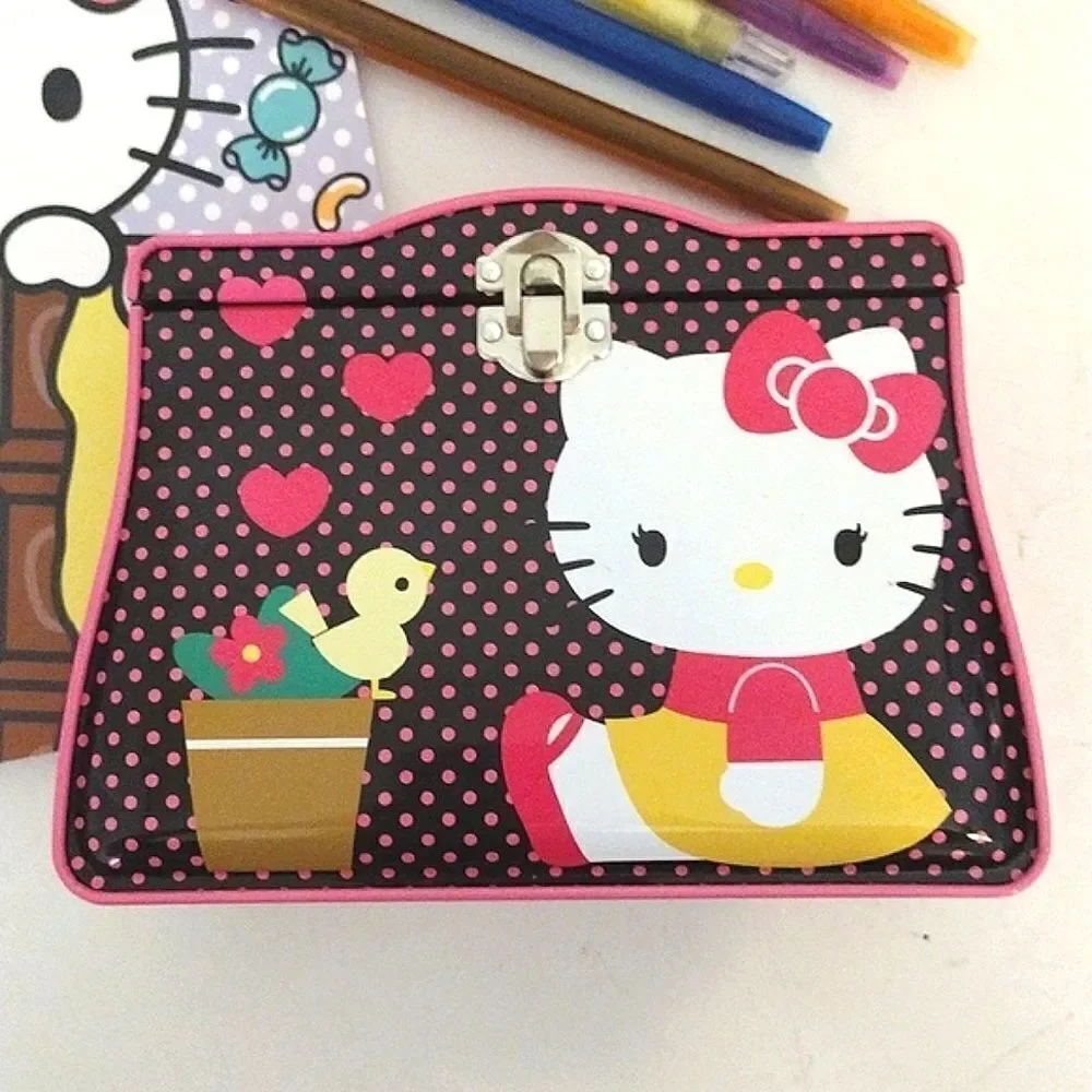 HELLO KITTY‎ Collectible Y2K Tin With Coloring Book and Twist Crayons